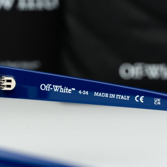 Off-White Men Eyeglasses Blue Square OERJ07H STYLE 7H 4500 NEW AUTHENTIC - Picture 7 of 8